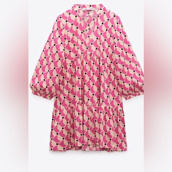 Zara Dresses & Skirts - Zara geometric print dress, XS